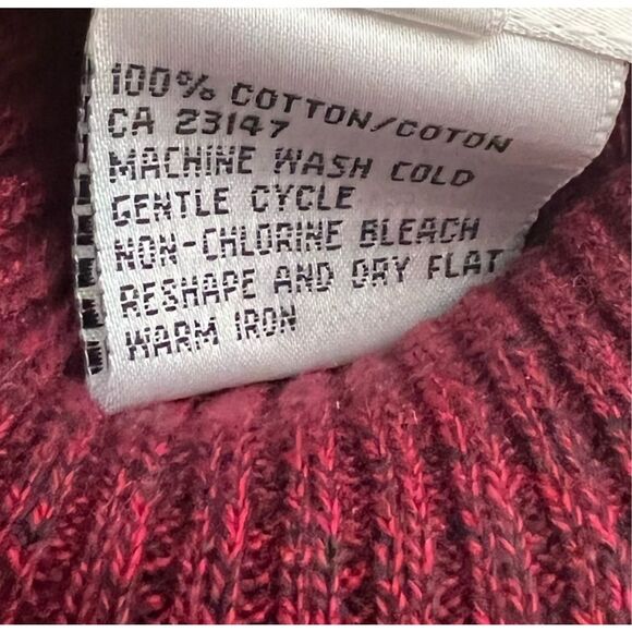 Talbots 100% Cotton Ribbed Mock Neck Top - Picture 5 of 6